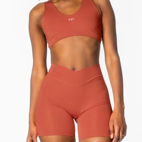 437 SET - Bra and Shorts Chilli Red Size Small - Picture 1 of 3